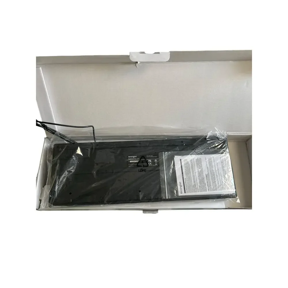 Kensington Keyboard for Life - Wired USB Desktop Keyboard-M01396-K ,New Open Box